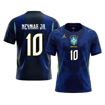 NEYMAR JR. #10 Brazil Away Soccer Jersey World Cup 2026 Navy - bestfootballkits