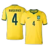 MARQUINHOS #4 Brazil Home Soccer Jersey World Cup 2026 Yellow - bestfootballkits