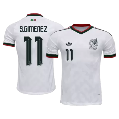 S.GIMENEZ #11 Mexico Soccer Away Jersey 2026 White - bestfootballkits