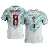 B.FERNANDES #8 Portugal Away Soccer Jersey World Cup 2026 White&Green - bestfootballkits