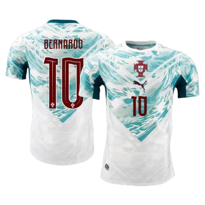 BERNARDO #10 Portugal Soccer Away Jersey 2026 White&Green - bestfootballkits