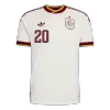 PEDRI #20 Spain Soccer Away Jersey 2026 White - bestfootballkits