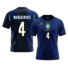 MARQUINHOS #4 Brazil Away Soccer Jersey World Cup 2026 Navy - bestfootballkits