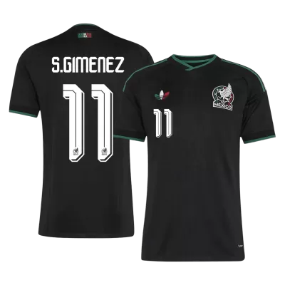 S.GIMENEZ #11 Mexico Soccer Third Away Jersey 2026 Black - bestfootballkits