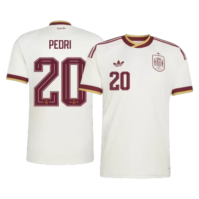 PEDRI #20 Spain Away Soccer Jersey World Cup 2026 White - bestfootballkits
