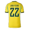 JOÃO PEDRO #22 Brazil Soccer Home Jersey 2026 Yellow - bestfootballkits