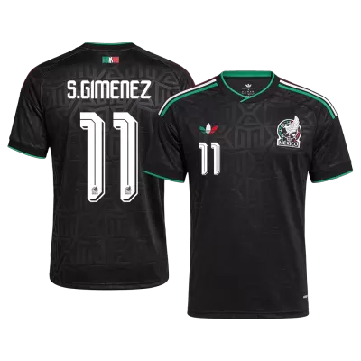 S.GIMENEZ #11 Mexico Third Soccer Jersey World Cup 2026 Black - bestfootballkits