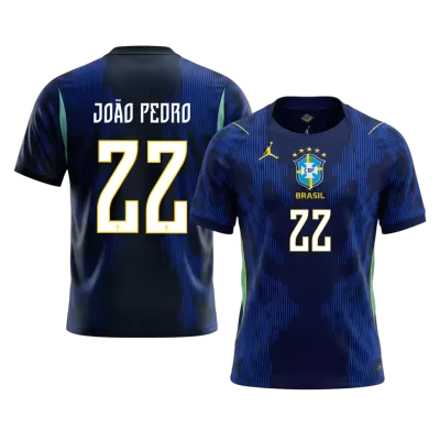 JOÃO PEDRO #22 Brazil Away Soccer Jersey World Cup 2026 Navy - bestfootballkits