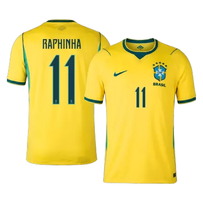 RAPHINHA #11 Brazil Home Soccer Jersey World Cup 2026 Yellow - bestfootballkits