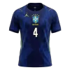 MARQUINHOS #4 Brazil Away Soccer Jersey World Cup 2026 Navy - bestfootballkits
