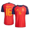 RODRIGO #16 Spain Soccer Home Jersey 2026 Red - bestfootballkits