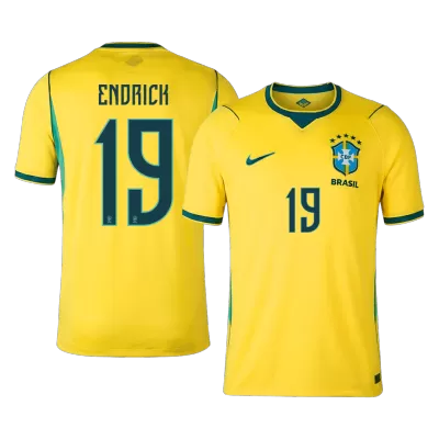 ENDRICK #19 Brazil Home Soccer Jersey World Cup 2026 Yellow - bestfootballkits