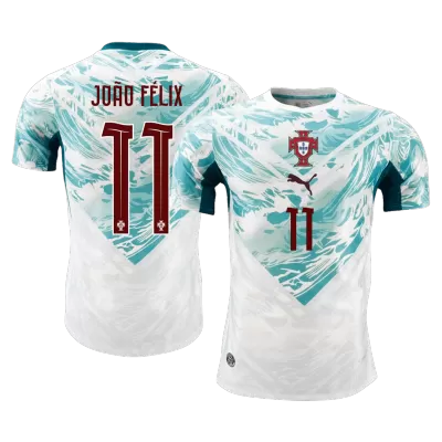 JOÃO FÉLIX #11 Portugal Soccer Away Jersey 2026 White&Green - bestfootballkits