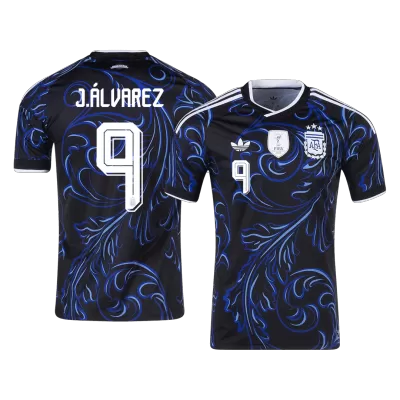J. ÁLVAREZ #9 Argentina Away Soccer Jersey World Cup 2026 Black - bestfootballkits