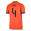 VIRGIL #4 Netherlands Home Soccer Jersey World Cup 2026 Orange - bestfootballkits
