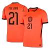 F.DE JONG #21 Netherlands Home Soccer Jersey World Cup 2026 Orange - bestfootballkits