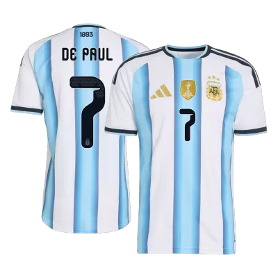 DE PAUL #7 Argentina Soccer Home Jersey 2026 Blue&White - bestfootballkits