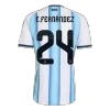 E. FERNÁNDEZ #24 Argentina Soccer Home Jersey 2026 Blue&White - bestfootballkits