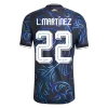 L. MARTÍNEZ #22 Argentina Soccer Away Jersey 2026 Black - bestfootballkits