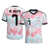 DE BRUYNE #7 Belgium Away Soccer Jersey World Cup 2026 Blue&Pink - bestfootballkits