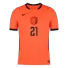 F.DE JONG #21 Netherlands Soccer Home Jersey 2026 Orange - bestfootballkits