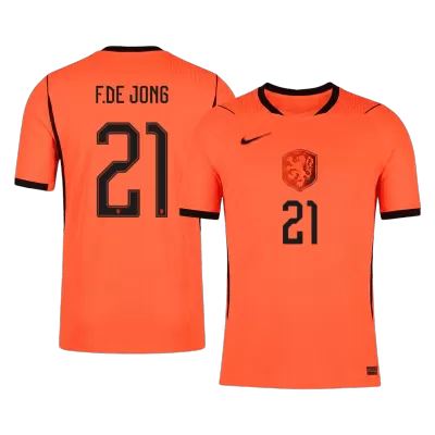 F.DE JONG #21 Netherlands Soccer Home Jersey 2026 Orange - bestfootballkits