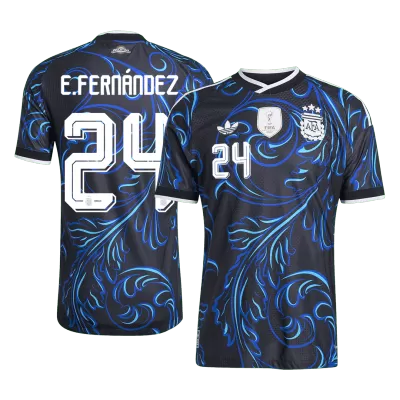 E. FERNÁNDEZ #24 Argentina Soccer Away Jersey 2026 Black - bestfootballkits