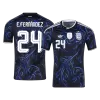 E. FERNÁNDEZ #24 Argentina Away Soccer Jersey World Cup 2026 Black - bestfootballkits
