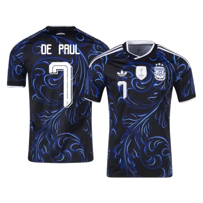 DE PAUL #7 Argentina Away Soccer Jersey World Cup 2026 Black - bestfootballkits