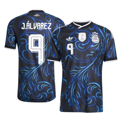 J. ÁLVAREZ #9 Argentina Soccer Away Jersey 2026 Black - bestfootballkits