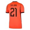 F.DE JONG #21 Netherlands Home Soccer Jersey World Cup 2026 Orange - bestfootballkits