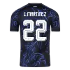 L. MARTÍNEZ #22 Argentina Away Soccer Jersey World Cup 2026 Black - bestfootballkits