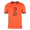 F.DE JONG #21 Netherlands Soccer Home Jersey 2026 Orange - bestfootballkits