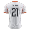 F.DE JONG #21 Netherlands Soccer Away Jersey 2026 White - bestfootballkits