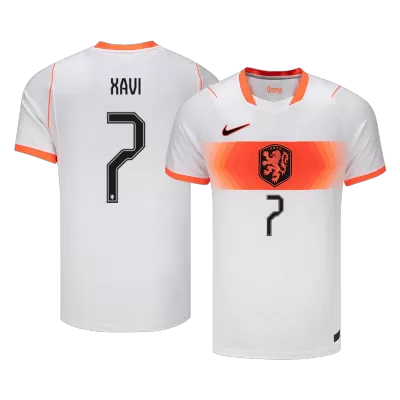 XAVI #7 Netherlands Away Soccer Jersey World Cup 2026 White - bestfootballkits
