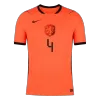 VIRGIL #4 Netherlands Soccer Home Jersey 2026 Orange - bestfootballkits