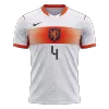 VIRGIL #4 Netherlands Soccer Away Jersey 2026 White - bestfootballkits