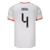 VIRGIL #4 Netherlands Away Soccer Jersey World Cup 2026 White - bestfootballkits