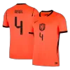 VIRGIL #4 Netherlands Home Soccer Jersey World Cup 2026 Orange - bestfootballkits