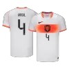 VIRGIL #4 Netherlands Away Soccer Jersey World Cup 2026 White - bestfootballkits