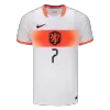 XAVI #7 Netherlands Away Soccer Jersey World Cup 2026 White - bestfootballkits