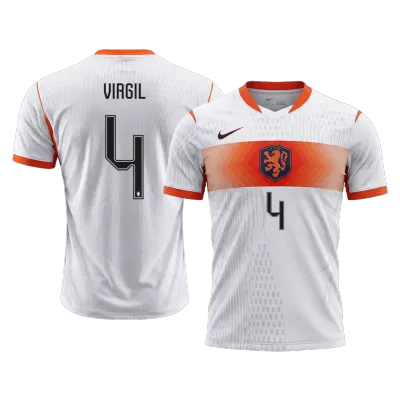 VIRGIL #4 Netherlands Soccer Away Jersey 2026 White - bestfootballkits