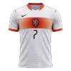 XAVI #7 Netherlands Soccer Away Jersey 2026 White - bestfootballkits