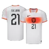 F.DE JONG #21 Netherlands Away Soccer Jersey World Cup 2026 White - bestfootballkits