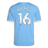 RODRIGO #16 Manchester City Home Soccer Jersey 26/27 Blue - bestfootballkits