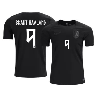 BRAUT HAALAND #9 Norway Away Soccer Jersey World Cup 2026 Black - bestfootballkits