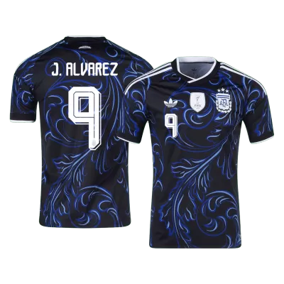 J. ÁLVAREZ #9 Argentina Away Soccer Jersey World Cup 2026 Black - bestfootballkits