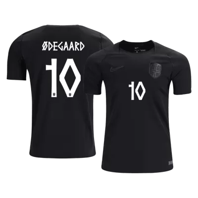 ØDEGAARD #10 Norway Away Soccer Jersey World Cup 2026 Black - bestfootballkits