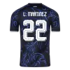 L. MARTÍNEZ #22 Argentina Away Soccer Jersey World Cup 2026 Black - bestfootballkits