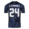 E. FERNÁNDEZ #24 Argentina Away Soccer Jersey World Cup 2026 Black - bestfootballkits